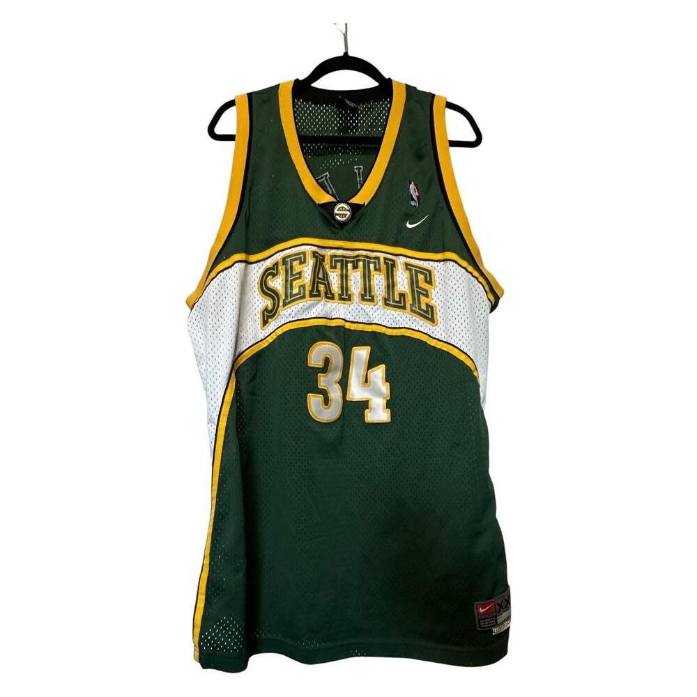 Authentic Ray Allen Seattle Sonics Jersey XXL Team Nike Swingman Vintage Stitch